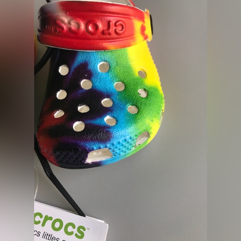 NWT! Crocs littles Graphic Colorful Tie-Dye Size: US C2/C3 - Picture 5 of 10